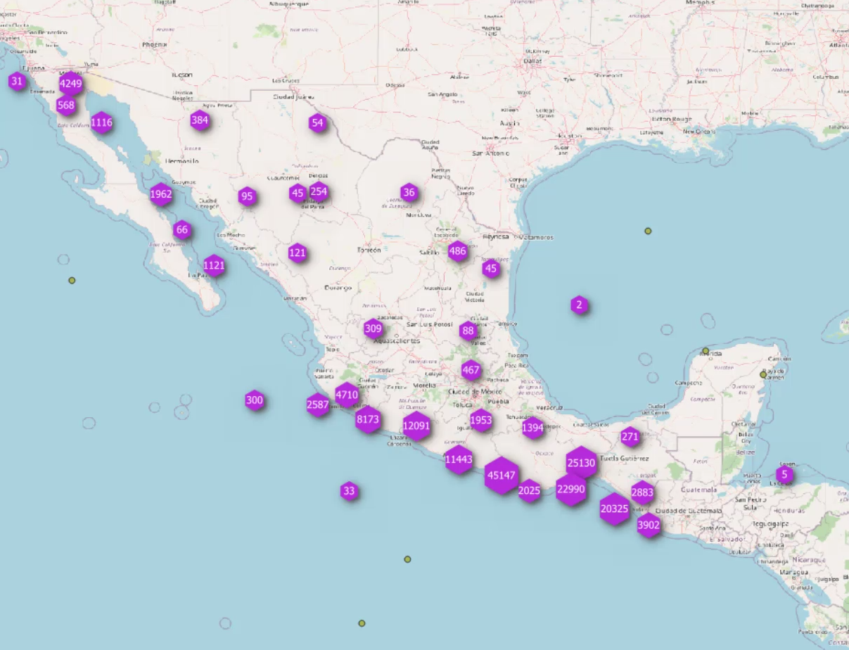 Identificación de agrupamientos en sismos ocurridos en México durante un periodo de tiempo